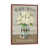 Toile avec cadre en bois brun