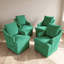 Chaise de salle à manger rembourrée en chenille avec dossier et accoudoirs incurvés (lot de 4)-133031821-133031830