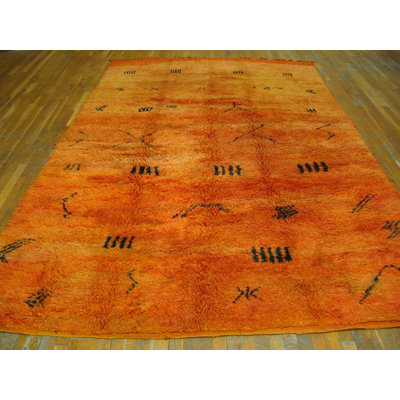 Hand Knotted Wool Geometric Area Rug