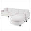 Canapé modulaire 107,87 pi avec 1 repose-pieds