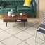 Tapis crème à motif géométrique Secia-980406009