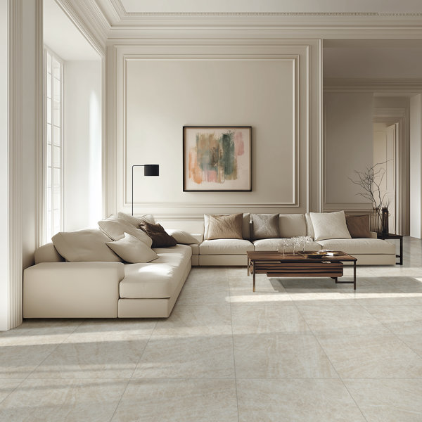 Lucenta Ivoire 24 in. X 24 in. Matte Porcelain Marble Look Floor And Wall Tile