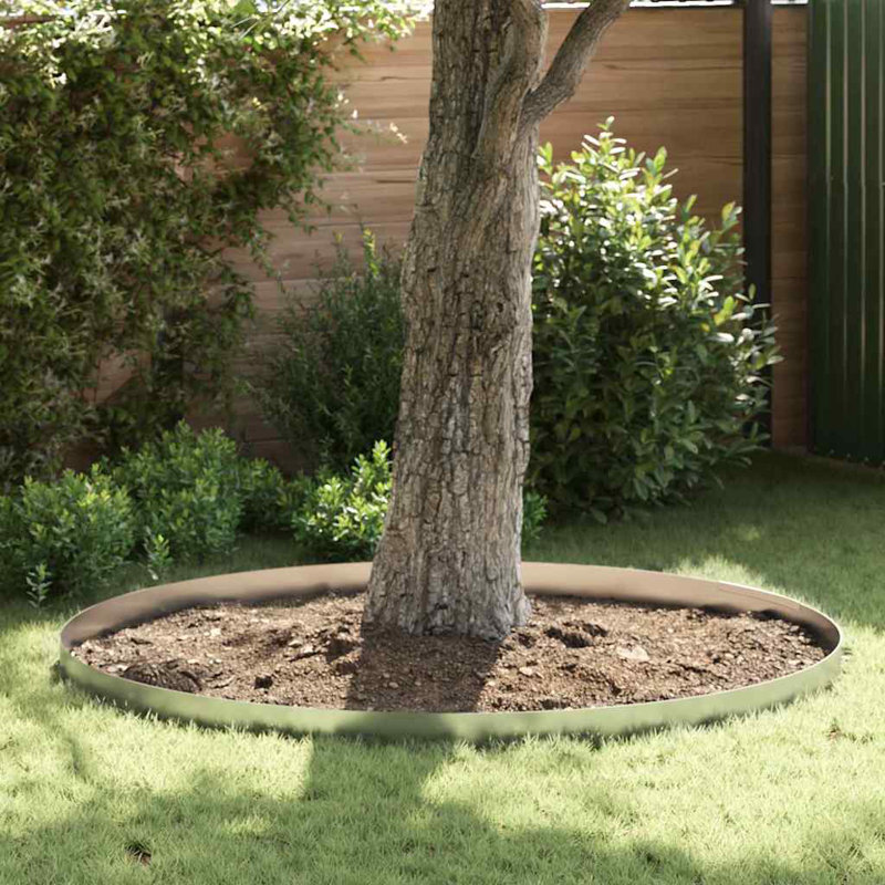 15cm H x 450cm W Galvanised Steel Lawn Edging