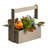 8'' Faux Pumpkin Plant in Wood Basket