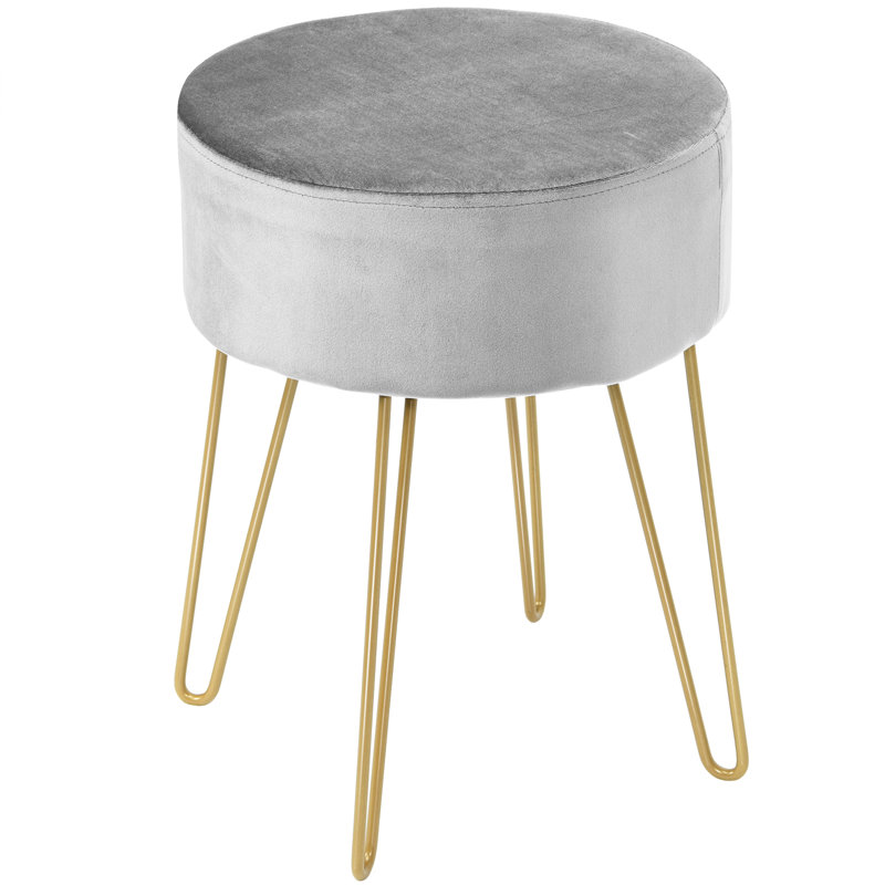 Rudd Steel Accent Stool, White