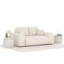 Two-seater square arms loveseat sofa-1780421646