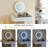Dressing Table With LED Lights Glass Top Dressing Table With Extendable Side Table 5 Drawers Dressing Table With Mirror And Stool For Bedroom