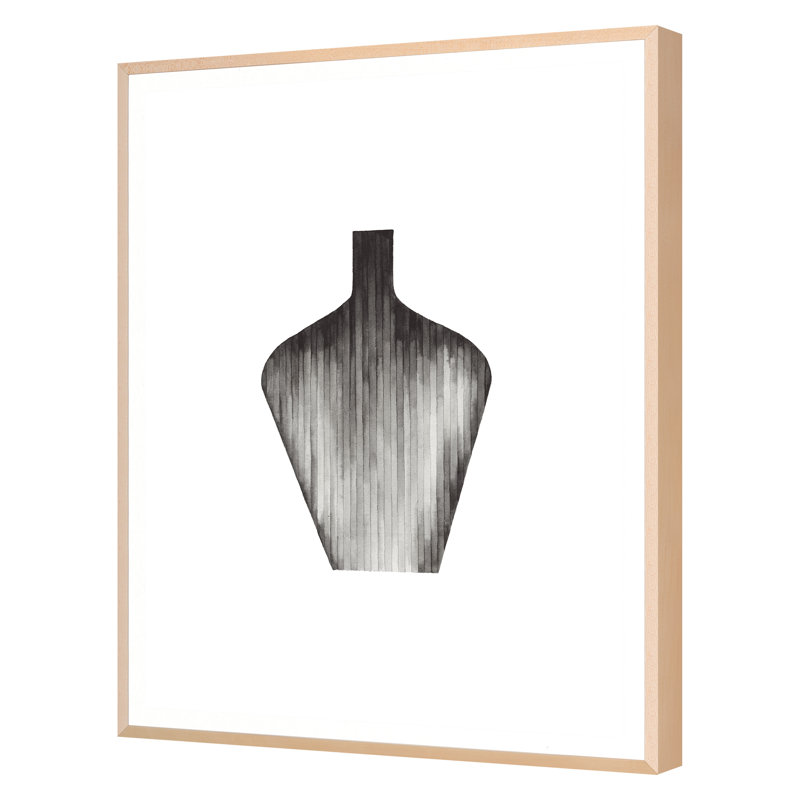 «Spring 2022 Gradient Curves 2», reproduction encadrée sur papier par Natasha Marie, Cadre simple érable érable