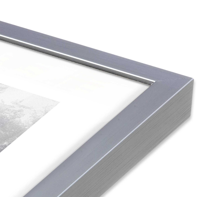 «Misty Solace», reproduction sur toile, Cadre en chrome poli, H 13,75 po x l 13,75 po