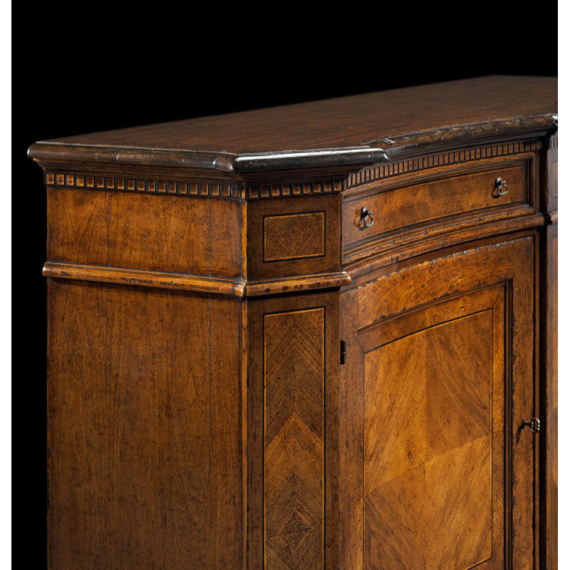 Buffet en bois de noyer 2 tiroirs 88" wide