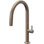 Pull-Down Kitchen Faucet With Button Sprayer - Low Arc Spout