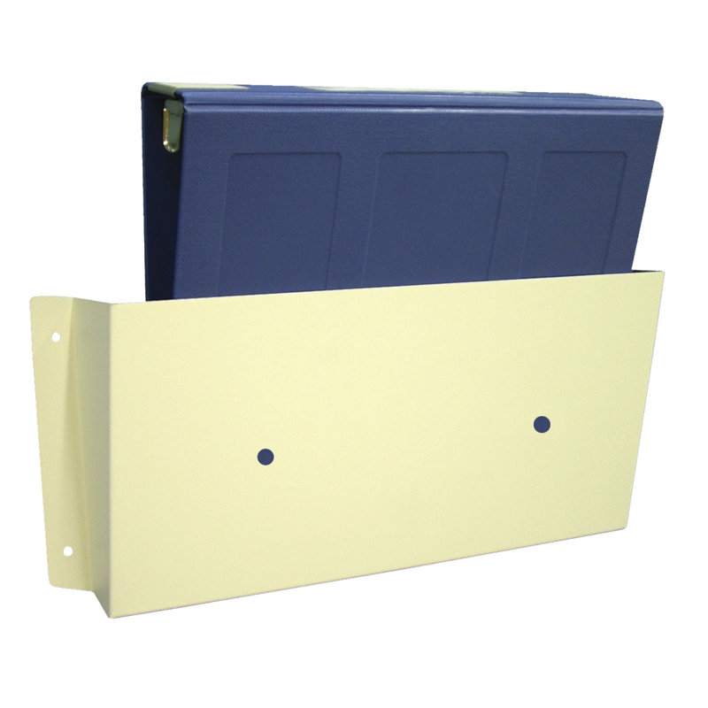 Metal Wall File Pockets, 9.75" H x 17" W, Beige