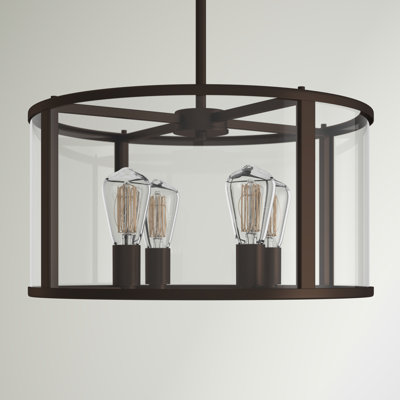 Canipe 4 - Light Unique/Statement Drum Pendant