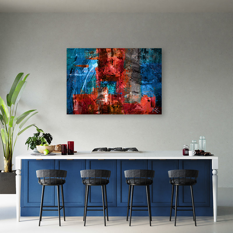 Abstract - Wrapped Canvas Print, 80cm H x 120cm W