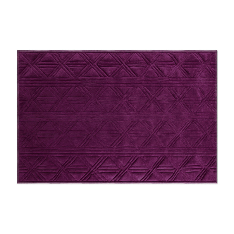 Tapis mauve intérieur et extérieur Trellis, Rectangle 9 pi x 12 pi