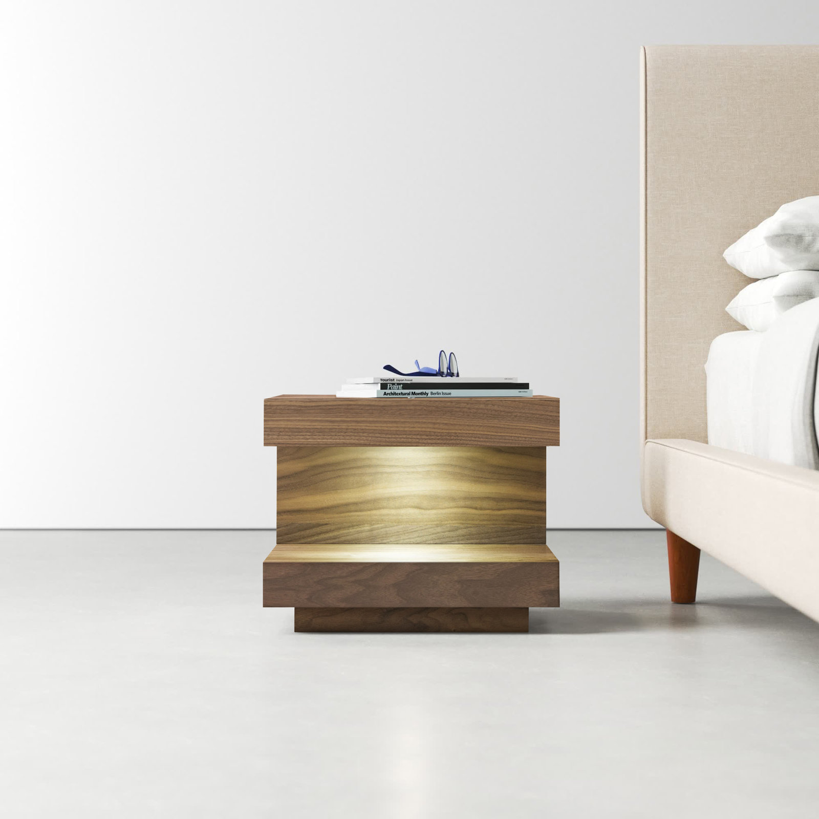 Stearns 1 - Drawer Nightstand, Walnut