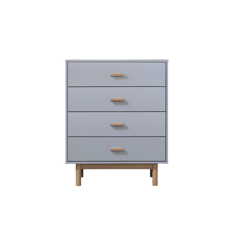 Artemis 80cm W 4 - Drawer Chest of Drawers, Grey/Oak