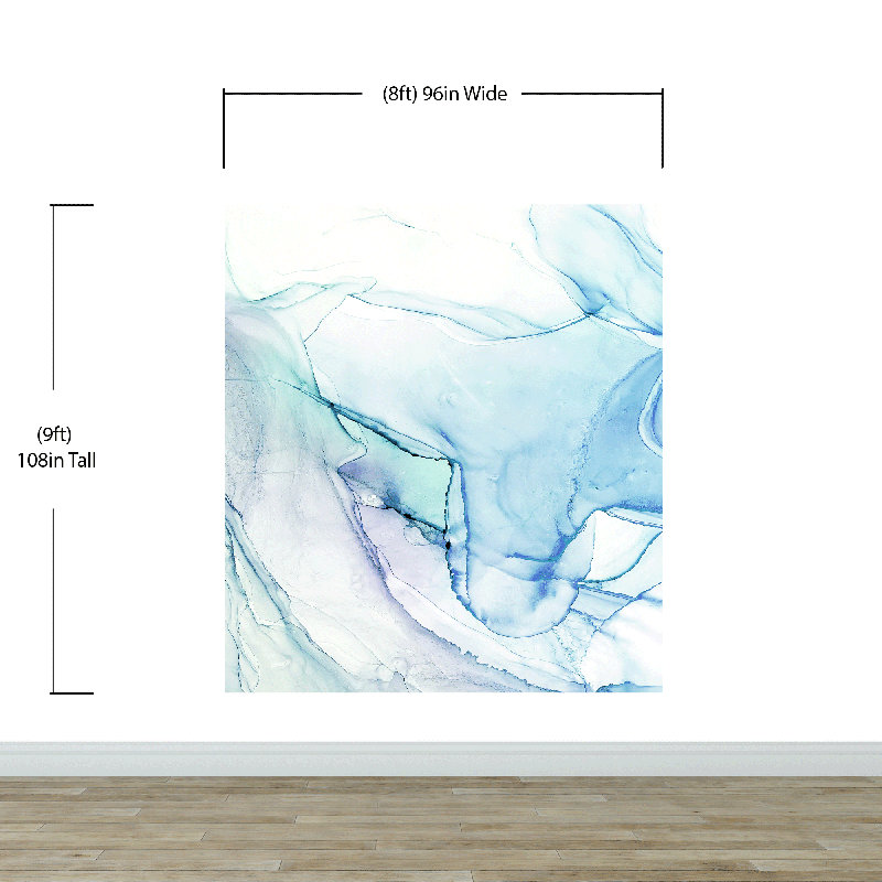 Murale agate encre Irton, L 108 po x l 96 po