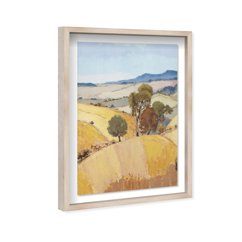 From Home Framed Graphic Art, 25.5"H x 37.5"W, Natural Oak Shadowbox