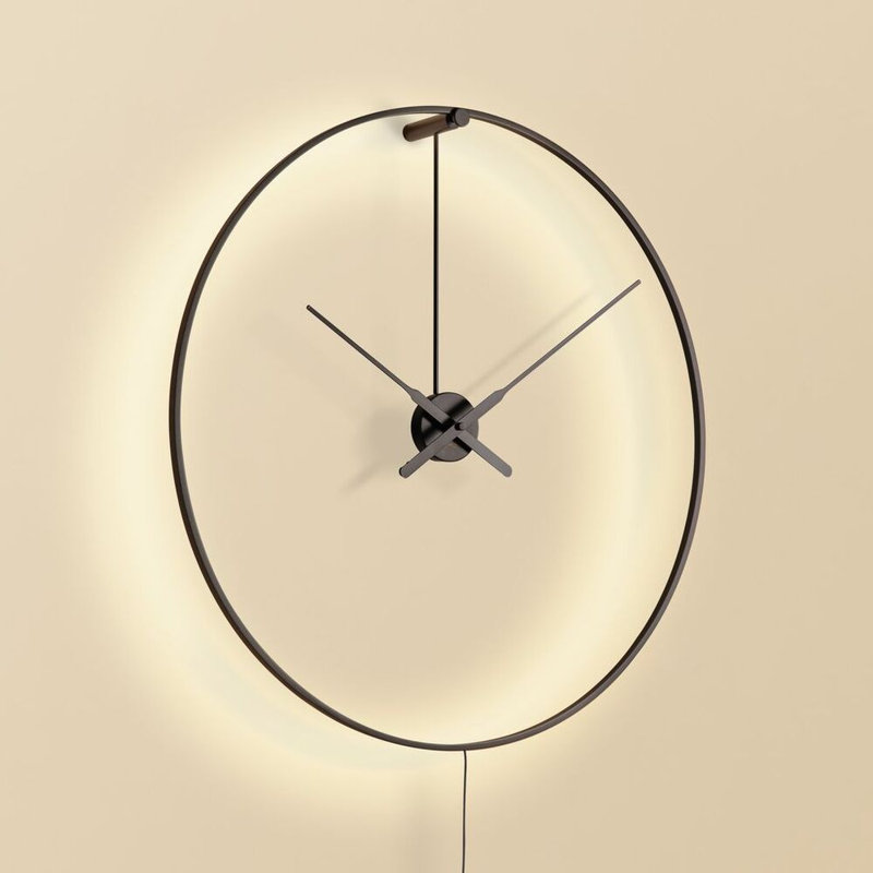 Ombra Aluminium Skeleton Wall Clock