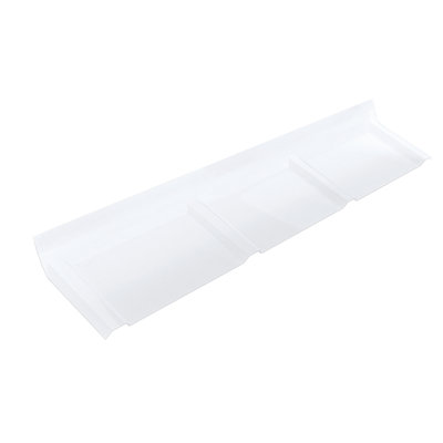 EZ Glaze 75.2 in. x 7.87 in. x 3.95 in. Wall Connector in Clear