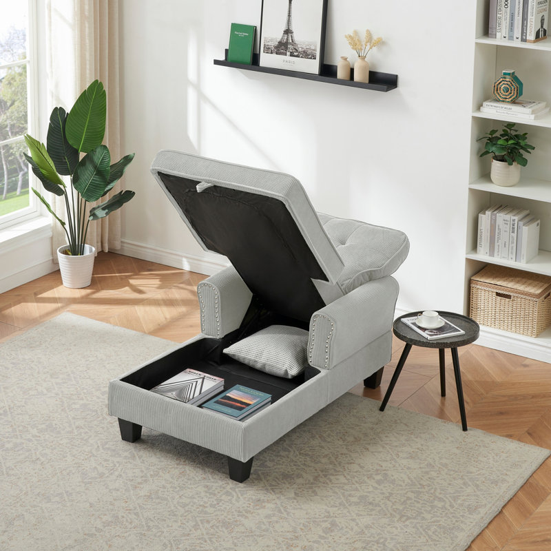 Chaise longue, méridienne rembourrée pour salon de chambre à coucher