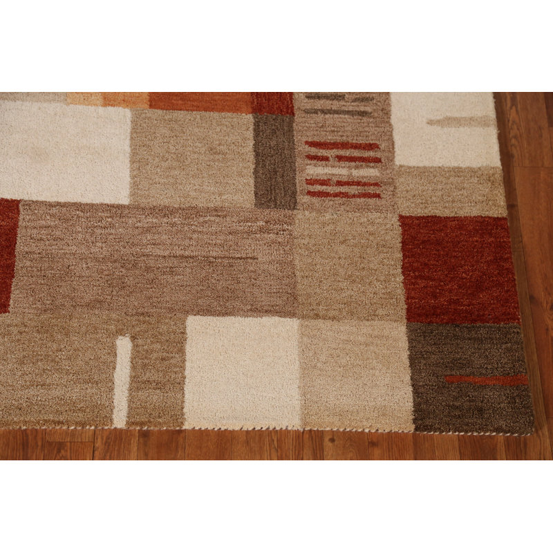 Tapis indien géométrique moderne