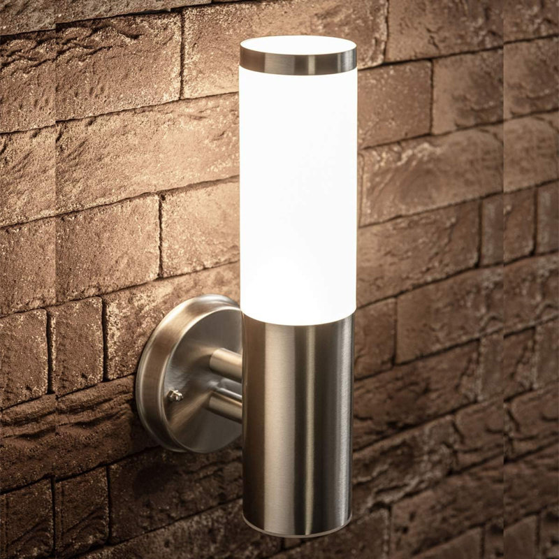 Silver 33cm H Outdoor Sconce