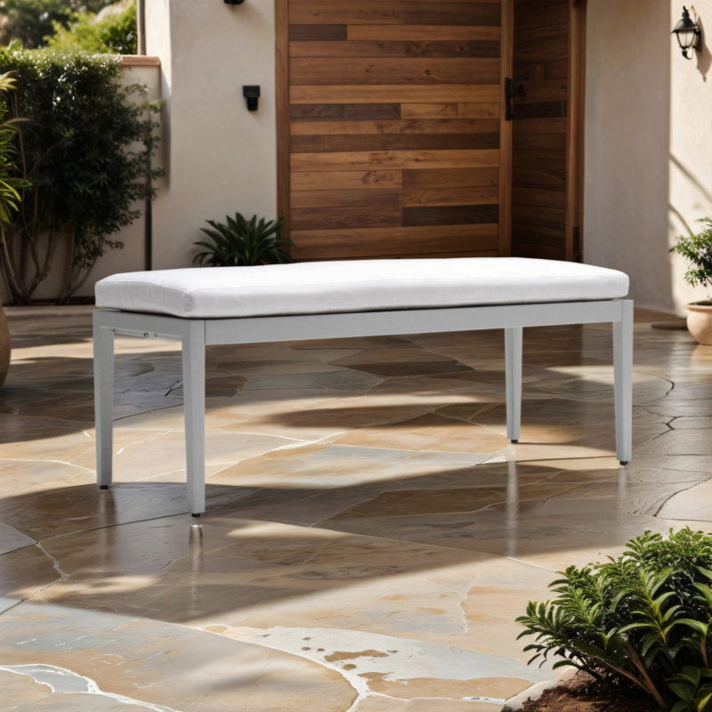 Clower Aluminum Dining Bench