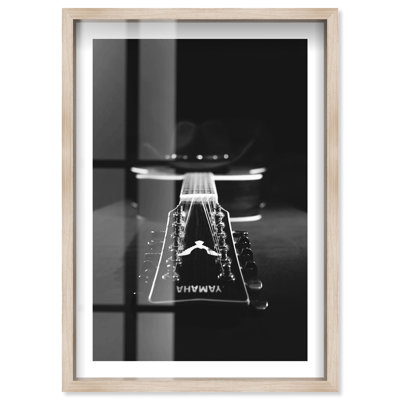 Soul Instrument Shadowbox Print Framed Photography by Notoriart, Blonde Frame, 25 x 37