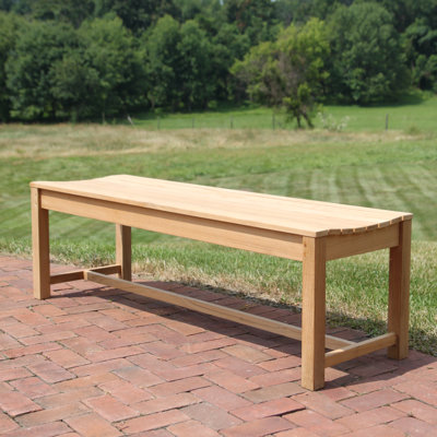 Barbados Backless Teak Picnic Bench