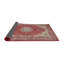 Tapis rouge/beige/gris traditionnel Raglen-1927741752