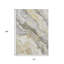 Tapis intérieur lavable abstrait doré 10 pi x 14 pi