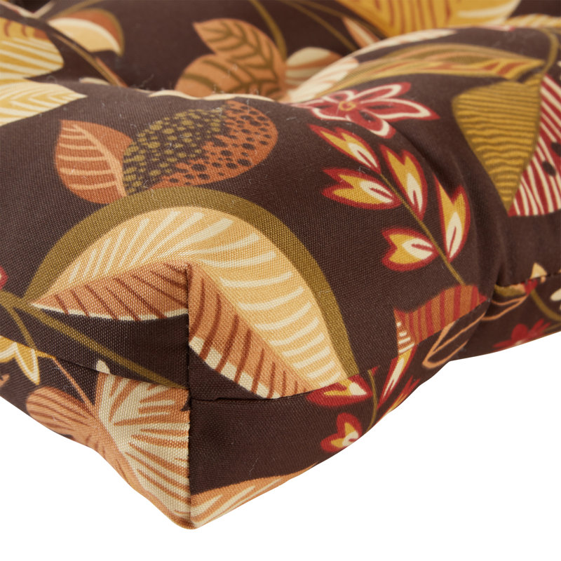 Coussin de chaise d'extérieur Lester, 1, Fleurs forestières, H 19 po x l 19 po x P 19 po
