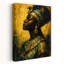 Regal African Empress Elegant Abstract Contemporary Portrait Wall Art Print 1 Piece Wrapped Canvas Wall Art-548411127