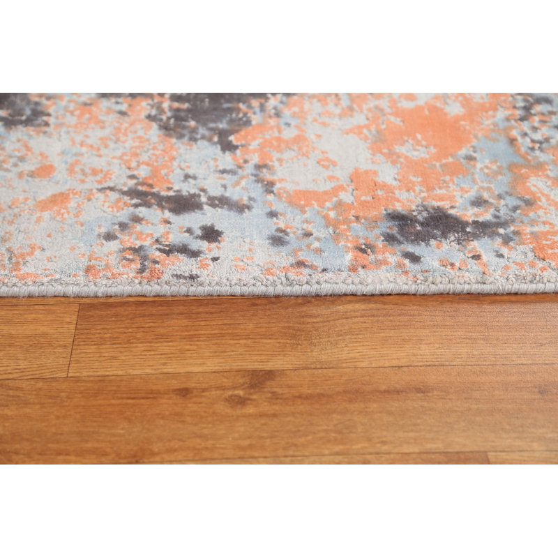 Tapis oriental moderne en laine noué à la main 5 x 7