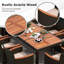 Ensemble 10 chaises de table de salle à manger avec parasol-47104582-47104577