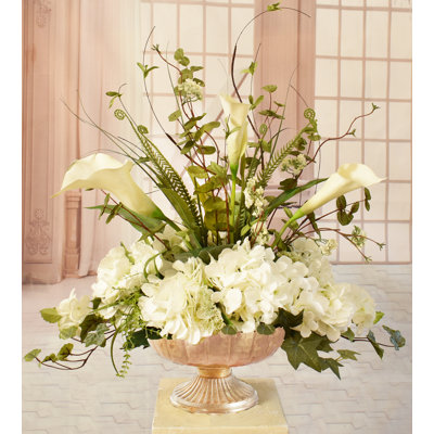 Calla Faux Silk Arrangement in Vase