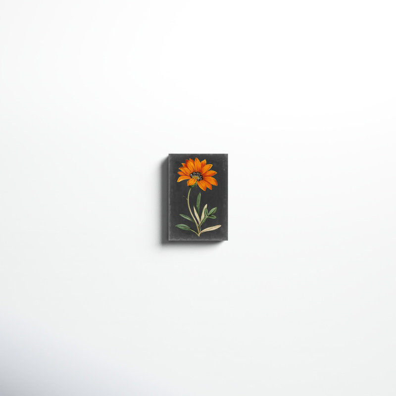 «Dramatic Floral I», peinture sur toile, H 12 po x l 8 po