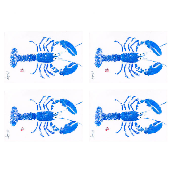 Ensemble de 4 napperons 18 po Lobster