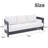 Frances Aluminum 76" Patio Sofa with Sunbrella Cushions-123514867