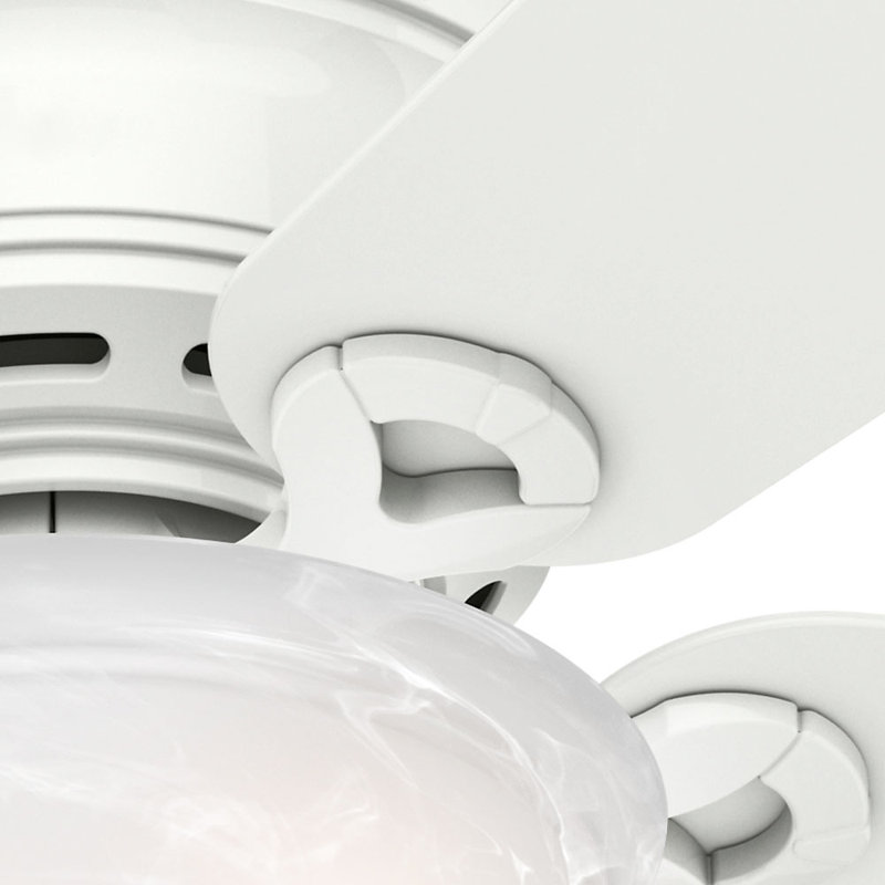Conroy 42'' Snow White Low Profile Ceiling Fan with LED Light Kit