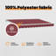 VidaXL Polyester Cover Retractable Patio Awning-126173626-126173636