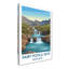 Fairy Pools, Skye, Scotland - Romantic Travel Poster Of Cascading Pools And Cuillin Peaks. Giclee Print On Wrapped Canvas. Wall Art, Home Decor - Natural Landmarks, Scotland - Wrapped Canvas Print-2055770440