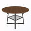 Table de salle à manger extensible ronde avec rangement