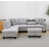 White Gray Linen