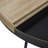 Alisone Metal Two-Toned Wood Split Tray Black Coffee Table