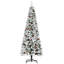 Arbre de Noël artificiel enneigé avec 600 branches de pin-5532302
