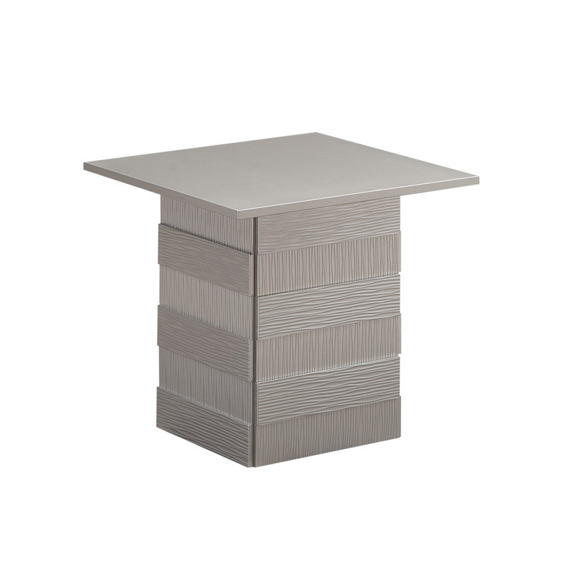 Table de bout Armaya, Blanc gris