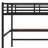 Metal Loft Bed With Power Outlet And LED Lighted